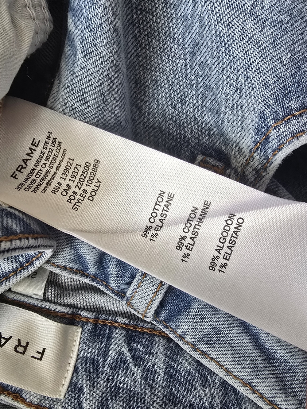 Frame Denim The Ruler High-Rise Slim-Leg Jeans in Mid Denim - Picture 10 of 11